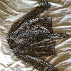 Leopard print blouse
